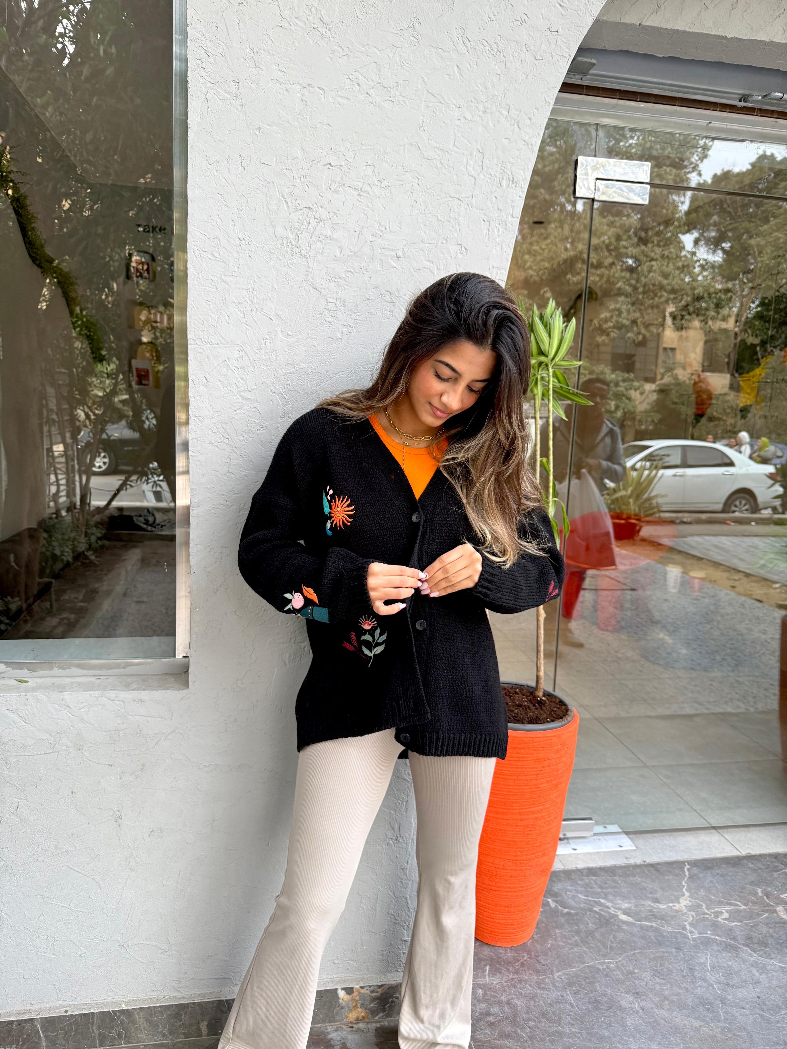 Image of Black Knit Cardigan